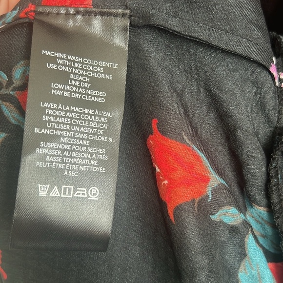 Free People Warm Hearts Lace & Satin Midi Dress, Black Multi size XS NWT - Picture 8 of 8